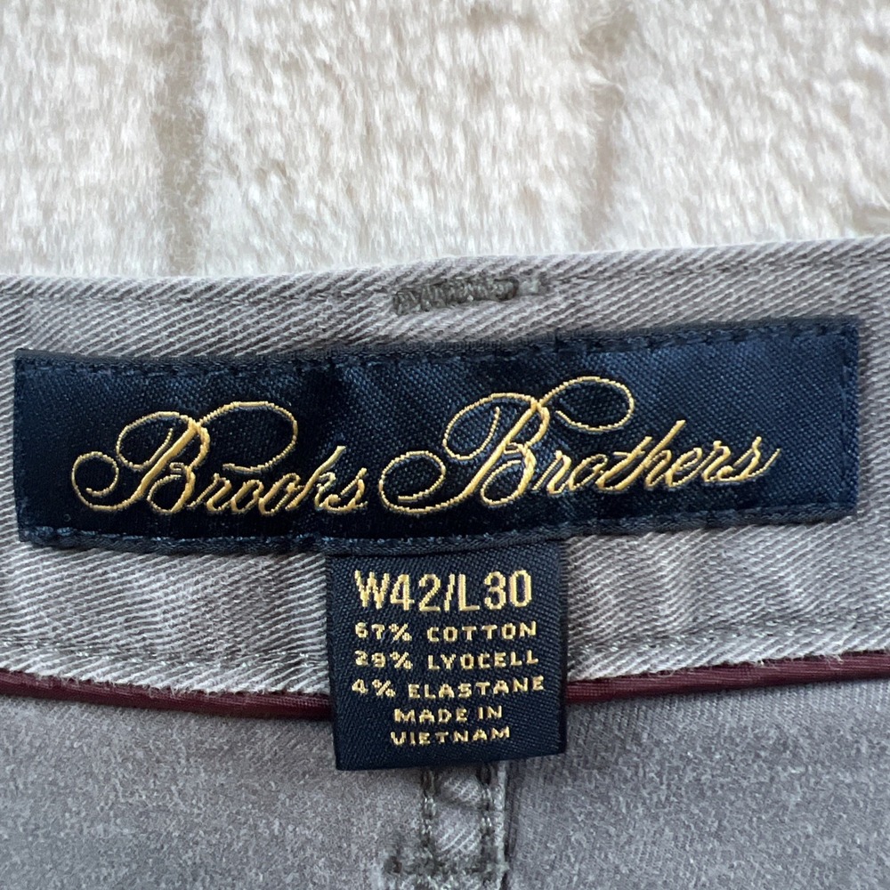 Brooks Brothers Men's Jeans 42/29 Special Selection Olimpias Gray Flex Tapered - Picture 4 of 11